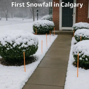 first snowfall Calgary property preparation